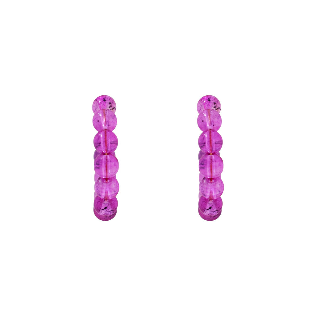 Pink Bubblegum Hoop Earrings, Bubblegum Earrings, Statement Hoop Earrings, Playful Pink Earrings, Pink Hoops | by lovedbynlanla