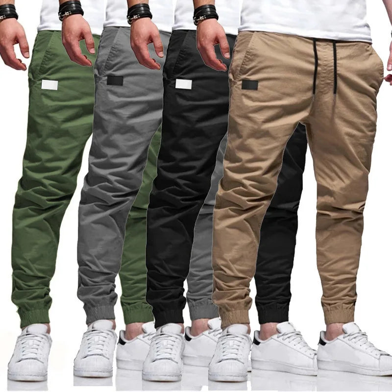 Men's Multi Pocket Slim Fit Casual Cargo Pants