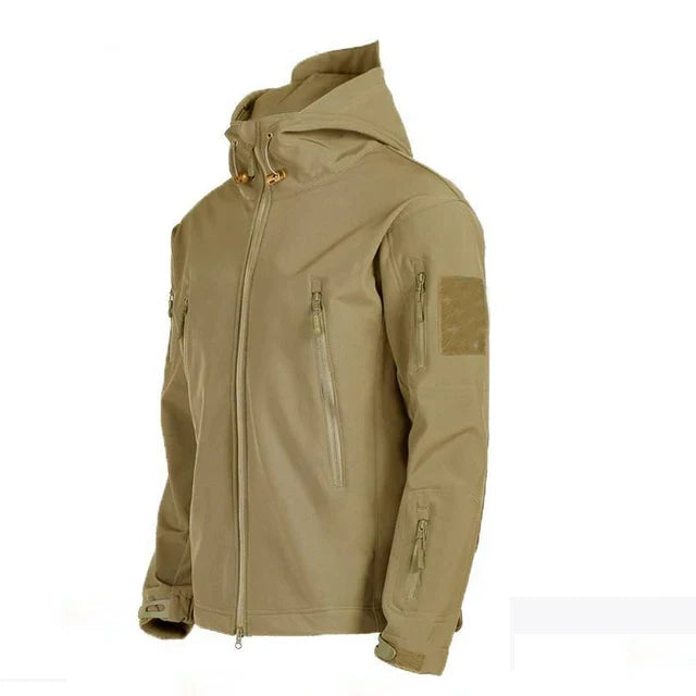 Outdoor Hooded Jacket and Trouser Clothing Set with Style Options