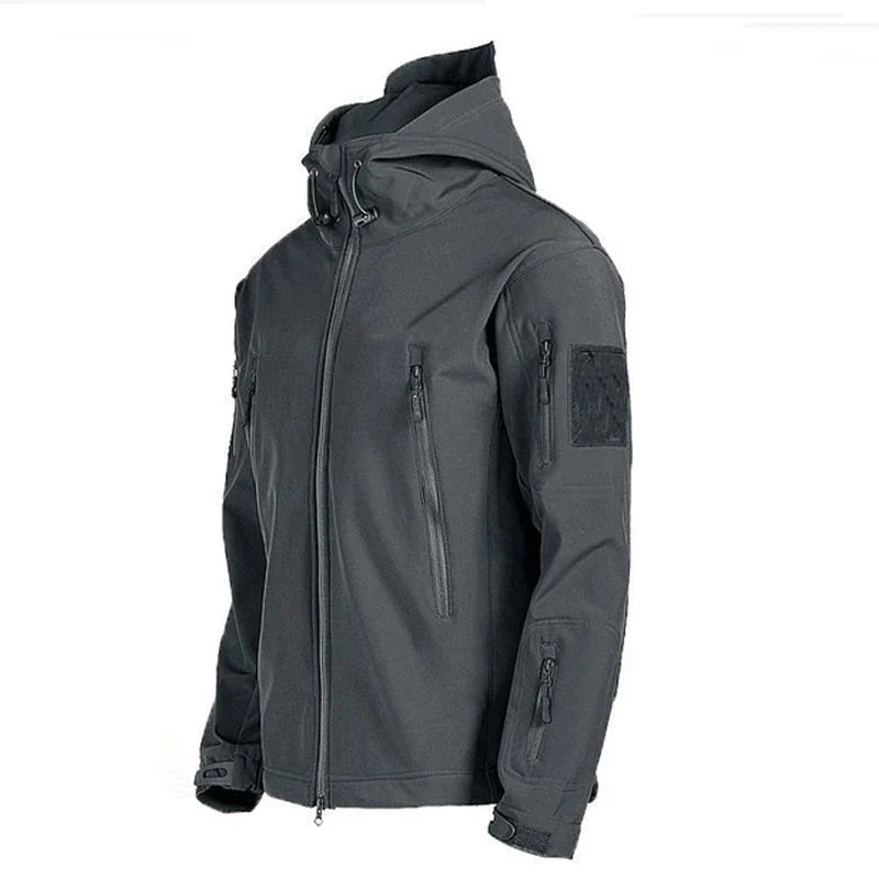 Outdoor Hooded Jacket and Trouser Clothing Set with Style Options