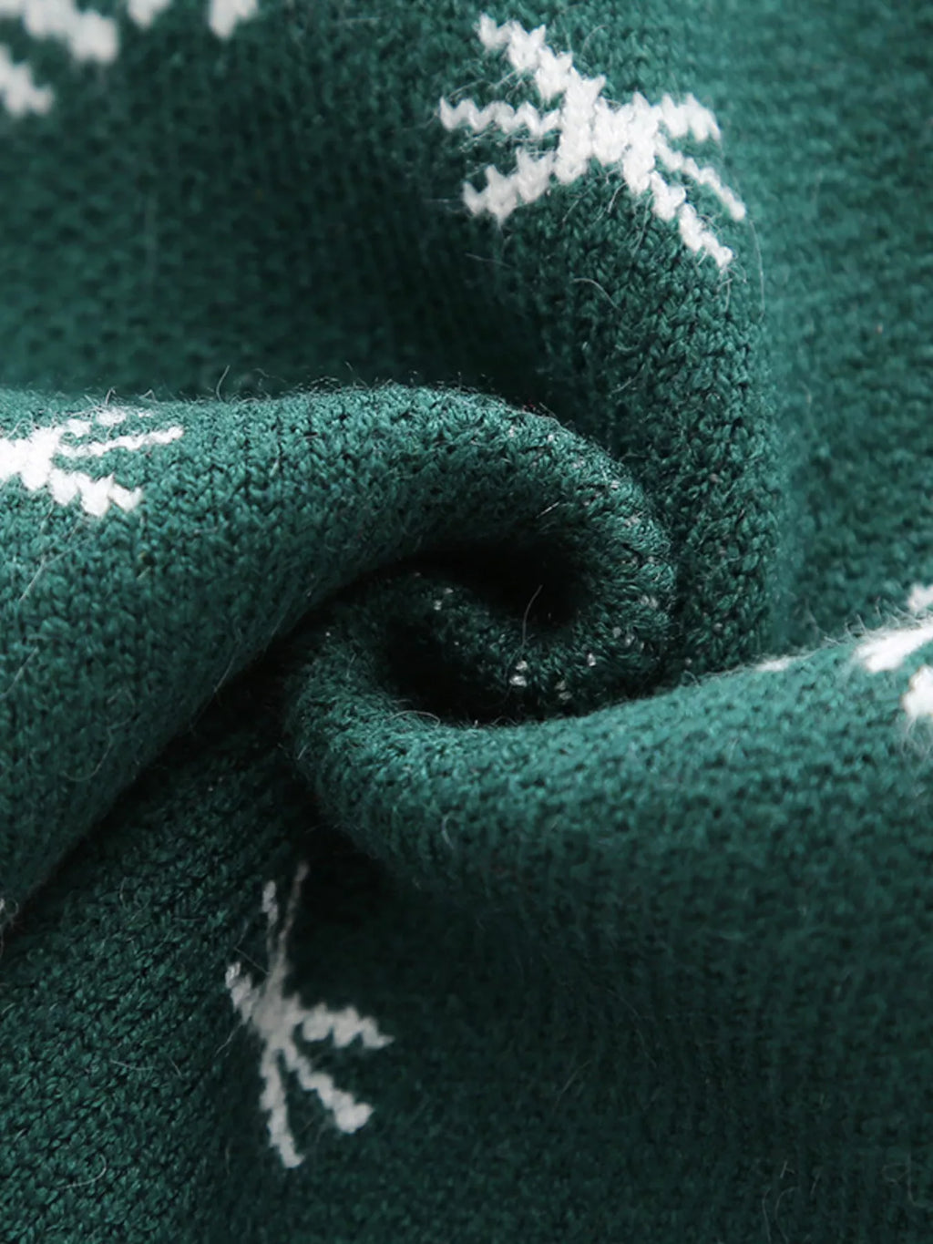 Children's Christmas Reindeer Snowflake Knitted Sweater